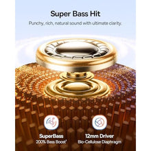 Load image into Gallery viewer, Baseus Bass BC1 Open Ear Earbuds Clip-On Headphones, Open-Ring Comfort with Tri-Curve Snug Clip, Powerful Sound with SuperBass, 4-Mic Clear Calls, IP55 Waterproof, 38H Playtime, Lightweight, StarlightWhite_579