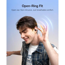 Load image into Gallery viewer, Baseus Bass BC1 Open Ear Earbuds Clip-On Headphones, Open-Ring Comfort with Tri-Curve Snug Clip, Powerful Sound with SuperBass, 4-Mic Clear Calls, IP55 Waterproof, 38H Playtime, Lightweight, SpaceBlack_1