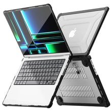 Load image into Gallery viewer, Batianda Heavy Duty Case for New MacBook Pro 14 inch 2026 2025 M5 M4 M3 M2 M1 Pro Max Chip - Starry Dot-Matrix Cover with PU Leather Spine & Foldable Stand - Full Protection Anti-Collision, Black_1