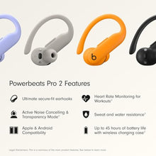 Load image into Gallery viewer, Beats Powerbeats Pro 2 - Wireless Noise Cancelling Workout Earbuds with Secure- Fit Earhooks, Up to 45-Hour Battery with Charging Case, Sweat & Water Resistant, Heart Rate Monitoring - Electric Orange, ElectricOrange_7241