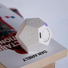 Load image into Gallery viewer, BEBESIRI Mini 12 Sided Cube Timer, 11 Preset Times Pomodoro Timer for Enhanced Productivity. Ideal for ADHD Management, Workout, Study & Kitchen Cooking. Easy to UseWhite_6024