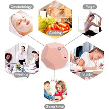 Load image into Gallery viewer, BEBESIRI Mini 12 Sided Cube Timer, 11 Preset Times Pomodoro Timer for Enhanced Productivity. Ideal for ADHD Management, Workout, Study & Kitchen Cooking. Easy to Use (Pink)_6021