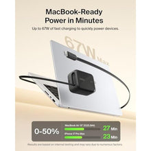Load image into Gallery viewer, Belkin 67W GaN USB C Retractable Charger Block Fast Charging for Travel, Black_2283