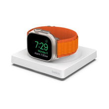 Load image into Gallery viewer, Belkin Apple Watch Charger - Fast Wireless Charging Pad - Travel Charger with Nightstand Mode - MagSafe Charging Station W/USB-C Cable Included for Apple Watch (All Models) - White_1