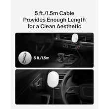 Load image into Gallery viewer, Belkin BoostCharge Pro Magnetic Wireless Car Charger with Qi2 15W, MagSafe-compatible magnetic car vent phone mount for iPhone 16, 15, 14, 13, 12 Series, 5ft /1.5m USB-C to USB-C cable included - Grey_4