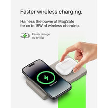 Load image into Gallery viewer, Belkin MagSafe-Compatible 15W 2 in 1 Wireless Charger, Dual Pad, Sand_1209