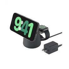 Load image into Gallery viewer, Belkin Qi2 15W Wireless Charging Dock, 2 in 1 Fast iPhone Charger, Black_1