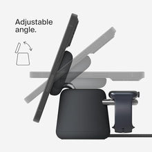 Load image into Gallery viewer, Belkin Qi2 15W Wireless Charging Dock, 2 in 1 Fast iPhone Charger, Black_160