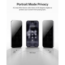Load image into Gallery viewer, Belkin ScreenForce InvisiGlass Privacy Screen Protector for iPhone 17 Pro, Scratch-Resistant Impact Protection w/Included Easy Align Tray for Bubble Free Application - Made with Recycled Glass, Clear_474