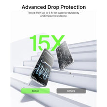 Load image into Gallery viewer, Belkin ScreenForce TemperedGlass Screen Protector for iPhone 17 Pro, Scratch-Resistant Impact Protection w/Included Easy Align Tray for Bubble Free Application, Recycled Glass, Clear_1986