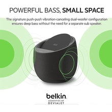 Load image into Gallery viewer, Belkin SOUNDFORM Elite Hi-Fi Smart Speaker + Wireless Charger (Alexa Voice-Controlled Bluetooth Speaker) Sound Technology By Devialet, Fast Wireless Charging for iPhone, Samsung Galaxy & More - White_940