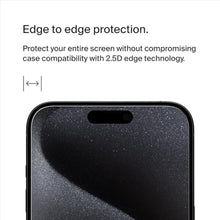 Load image into Gallery viewer, Belkin Tempered Glass Screen Protector, Scratch-Resistant iPhone 15 Pro Max, Transparent_1133
