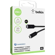 Load image into Gallery viewer, Belkin Thunderbolt 3 Cable, 20Gbps, 1M, Black_911