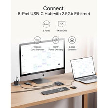 Load image into Gallery viewer, Belkin USB-C Hub 8-Port 4K HDMI 100W PD for Neo MacBook, Windows & More, Black_2144