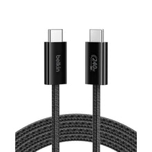 Load image into Gallery viewer, Belkin USB C to USB C 240W Braided Cable 6.6ft Fast iPhone Charger Cord, Black_1