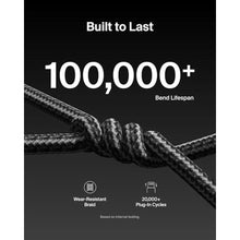 Load image into Gallery viewer, Belkin USB C to USB C 240W Braided Cable 6.6ft Fast iPhone Charger Cord, Black_76