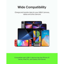 Load image into Gallery viewer, Belkin USB C to USB C Cable 2 Pack, 3.3ft Fast iPhone Charger Cord, Black_1289