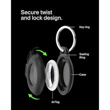Load image into Gallery viewer, Belkin Waterproof Apple AirTag Holder Keychain, IPX8, Key Ring, Black_1376