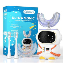 Load image into Gallery viewer, Bendi Kids Toothbrush, U-Shaped Electric Sensory Design, Ages 2-7, White_1