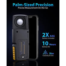 Load image into Gallery viewer, Benetech Digital Illuminance Light Meter Handheld, Lumen Meter Range up to 200,000Lux, 180 Rotated Sensor for Garden Indoor Plants, Photography, Black_1025