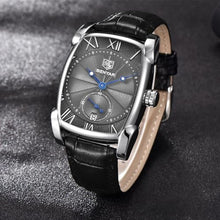 Load image into Gallery viewer, BENYAR Waterproof Classic Rectangle Case Vintage Design Watches Leather Strap Business Casual Wrist Watch for Men(5114 Black)_1388