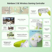 Load image into Gallery viewer, BIGBIG WON PC Controllers for Gaming, Rainbow 2 SE Wireless Controller Motion Aim, Hall Effect Trigger, 12-bit ADC, 3 Sets Joysticks, 4-way&8-way D-pad Controller for Switch/PC/Android/iOS, RainbowSEGreen_7425