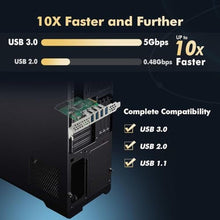 Load image into Gallery viewer, Binardat PCIE to 4 Ports USB 3.0 Expansion Card, Self-Powered, Low Profile Bracket, USB3 Hub Controller Adapter for Windows 10/11_6476