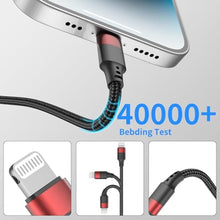 Load image into Gallery viewer, Bkduice 6 Inch USB C to Lightning Cable Short, 3 Pack MFi Certified Braided 0.5ft Type C to Lightning Cable Fast Charging for iPhone 14 13 12 11 Pro Max XR XS SE, Black_1465