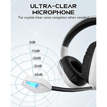 Load image into Gallery viewer, Black Shark Gaming Headset for PC, PS4, PS5, Switch, All-in-1 Gaming Headphones with Ultra-Clear Bendable Mic, 50mm Dynamic Drivers, Noise Isolation Ear Cushions, in-line Controls - White_525