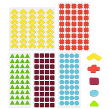 Load image into Gallery viewer, BLEWAY Bump Dots for Visually Impaired 200 Pcs Combo Pack(Yellow&Red&Blue&Purple&Green) - Low Vision Aids Braille Stickers Raised Tactile Dots for Elderly, Blind, Yellowredbluepurple_1