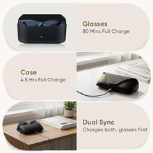 Load image into Gallery viewer, BLIKEJIN Smart AI Glasses Charging Case Compatible with Ray-Ban Meta Wayfarer/Skyler/Headliner, Oakley Meta HSTN Replacement Charging Station LED Indicator, Black_210