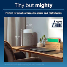 Load image into Gallery viewer, BLUEAIR Mini Air Purifier For Small Room, Bedroom Air Purifiers For Home, Portable Air Purifier For Pets Allergies, Desk Air Purifier For Office, Baby Air Purifier For Nursery, Blue Pure Mini Max, Grey_1528