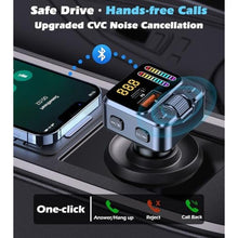 Load image into Gallery viewer, Bluetooth 5.3 Car Adapter with FM Transmitter 42W PD Fast Charging, blacksilver_4577