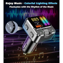 Load image into Gallery viewer, Bluetooth 5.3 Car Adapter with FM Transmitter 42W PD Fast Charging, blacksilver_4579