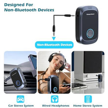 Load image into Gallery viewer, Bluetooth AUX Adapter for Car Music & Handsfree Call, sliver_4725
