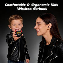 Load image into Gallery viewer, Bluetooth earphones B29 black, with a 350mAh charging case, 40 hours of talk time, waterproof, noise cancelling, built-in microphone, suitable for truck drivers, offices, fitness, and entertainment., Bblackandred_2242