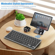 Load image into Gallery viewer, Bluetooth Keyboard for iPad 10th, 9th, 8th Gen, iPad Pro 12.9/11/10.5/9.7 in, iPad Air/Mini, Mac, MacBook, iMac, Tablets, PC Desktop Laptop - Wireless Computer Keyboard, Office Accessories Supplies, AluminumGray_15