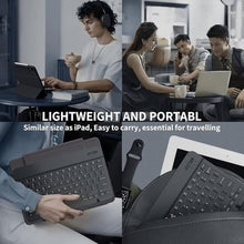 Load image into Gallery viewer, Bluetooth Keyboard & Mouse Combo for iPad - Rechargeable RGB Wireless Set with 7-Color Backlit, Compatible with iPad 10th/9th/8th Gen, iPad Pro/Air/Mini (Black)._5707