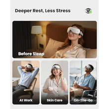 Load image into Gallery viewer, BOB AND BRAD Eye Massager with Heat FSA Eligible HSA, Birthday Gifts for Women Men Mom, Heated Eye Mask for Migraines with Music, Smart Migraine Massager for Dry Eyes Relief & Improve Sleep, ApearlWhite_947