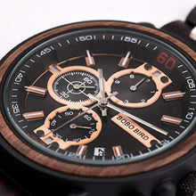 Load image into Gallery viewer, BOBO BIRD S18-1 Personalized Engraved Wood Watch Customized Wooden Watches for Husband Boyfriend Birthday Anniversary (Man-2)_8520