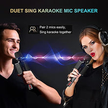Load image into Gallery viewer, BONAOK Karaoke Microphone, Portable Wireless Bluetooth Karaoke Mic for Adults&Kids Car Home Outdoor Party, Karaoke Machine for PC/All Smartphone G50 Black 2025_59