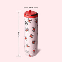 Load image into Gallery viewer, BOTTLE BOTTLE Insulated Water Bottle 24oz with Straw Lid and Handle for Sports Travel Gym Stainless Steel Water Bottles Double-Wall Vacuum Metal Leak Proof BPA-Free (HeartBeats)_5920