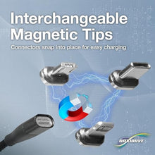 Load image into Gallery viewer, BoxWave Cable Compatible with Sony Cyber-Shot DSC-HX99 - MagnetoSnap PD AllCharge Cable (100W), Magnet Charging Braided USB Type-C Micro - Jet Black, JetBlack_934