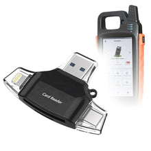 Load image into Gallery viewer, BoxWave Smart Gadget Compatible with Xhorse VVDI Key Tool Max - AllReader SD Card Reader, microSD Card Reader SD Compact USB - Jet Black, JetBlack_1