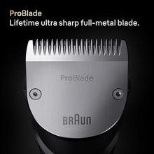Load image into Gallery viewer, Braun All-in-One Series 9 PRO Men's Electric Beard Trimmer, Hair Clipper, Shaver & Razor for Face, Hair & Body, AIO 9550 with Gillette Labs Razor, Cordless, SatinChrome_334