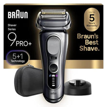 Load image into Gallery viewer, Braun Electric Razor for Men Series 9 PRO+ Electric Foil Shaver with Precision Trimmer, Charging Stand, Face, Beard Clippers, 9617s, Silver_1