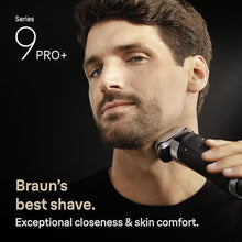 Load image into Gallery viewer, Braun Electric Razor for Men Series 9 PRO+ Electric Foil Shaver with Precision Trimmer, Charging Stand, Face, Beard Clippers, 9617s, Silver_883