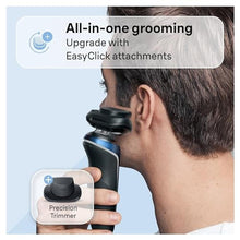 Load image into Gallery viewer, Braun Electric Shaver for Men, Series 6 6120s, Wet & Dry Shave, Turbo & Gentle Shaving Modes, with Precision Trimmer & Pouch, Blue_85