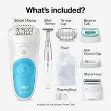 Load image into Gallery viewer, Braun Epilator Silk-pil 5 5-810, Hair Removal Device, Epilator for Women, Shaver & Bikini Trimmer, Cordless, Rechargeable, Wet & Dry, White_104