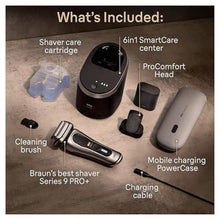 Load image into Gallery viewer, Braun Series 9 PRO+ Electric Shaver, Shaving Kit with 5 Pro Shave Elements and ProComfort Head, SmartCare Center, Mixed_1132
